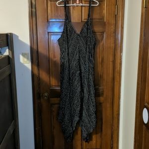 Black with white stripes jumpsuit